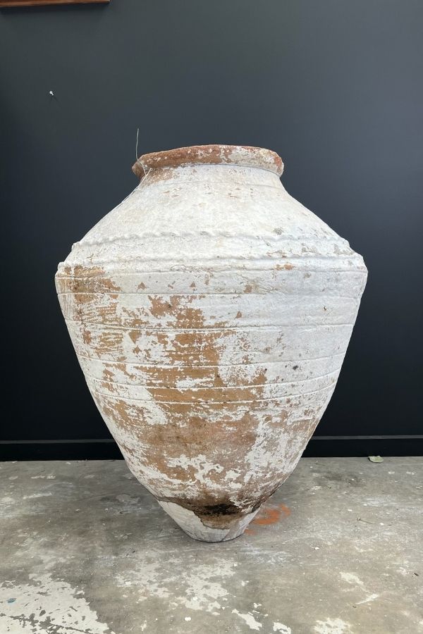 White Antique Enez Pot