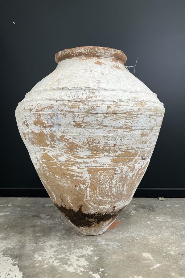 White Antique Enez Pot