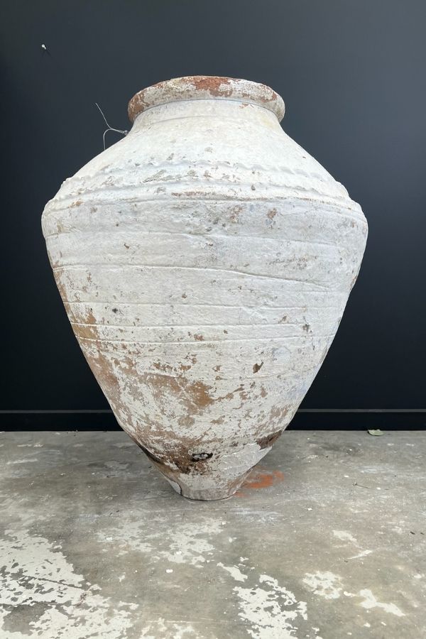 White Antique Enez Pot