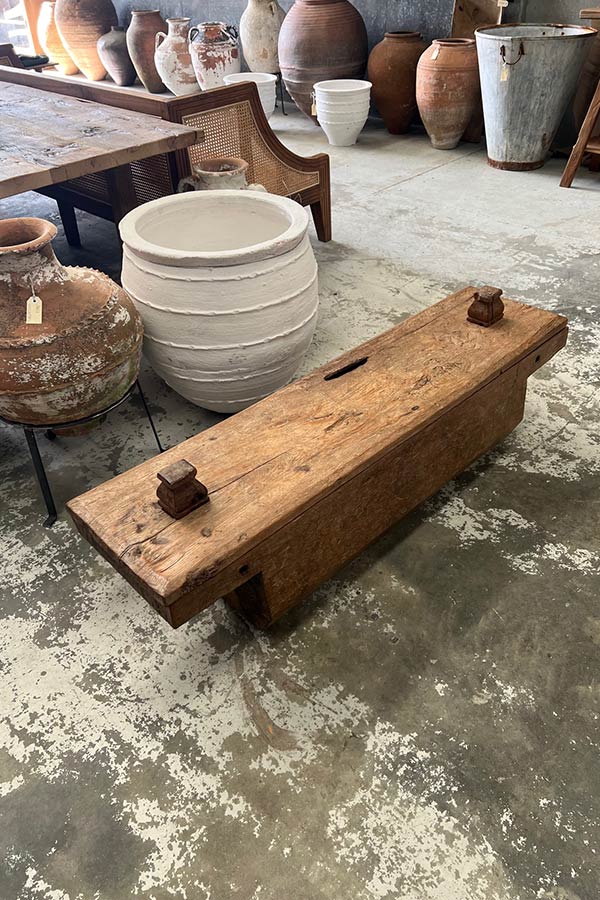 Javanese Antique Bench Seat with Secret Compartment V2