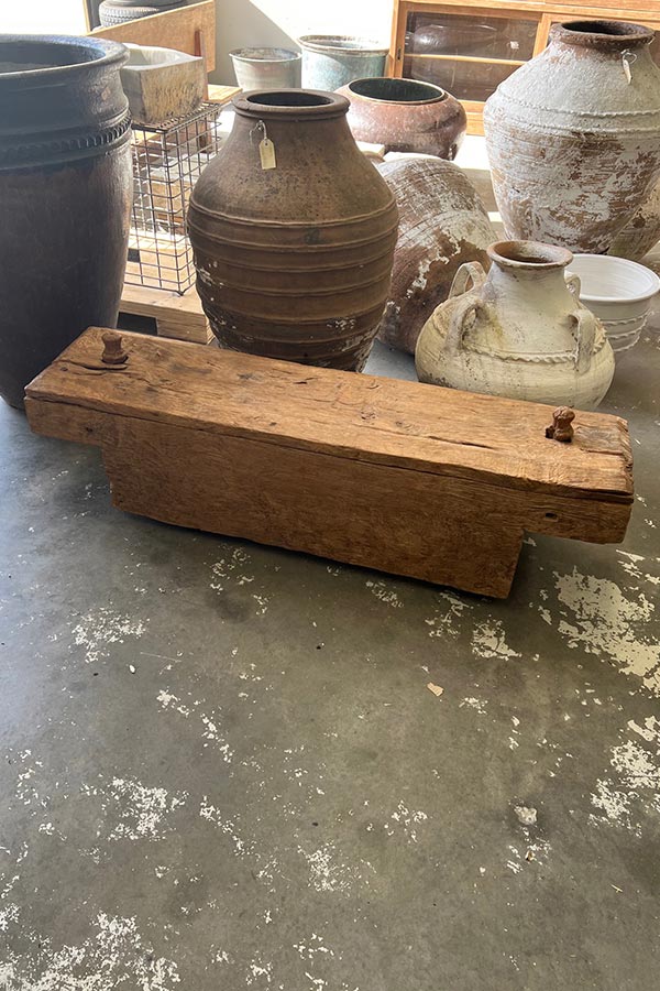 Javanese Antique Bench Seat with Secret Compartment V1