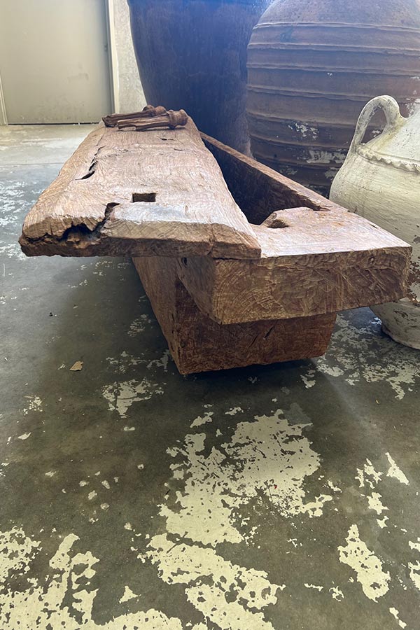 Javanese Antique Bench Seat with Secret Compartment V1