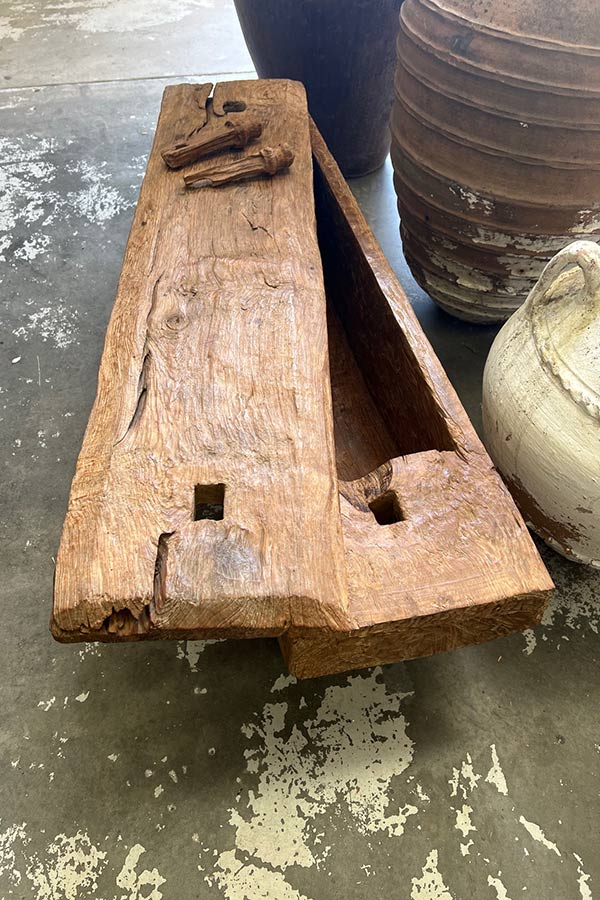 Javanese Antique Bench Seat with Secret Compartment V1