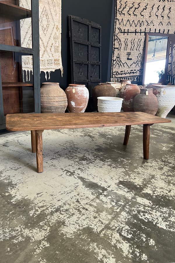 Teak Bench Seat & Coffee Table