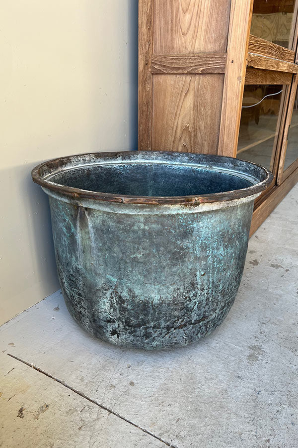 Antique Large Copper Planter