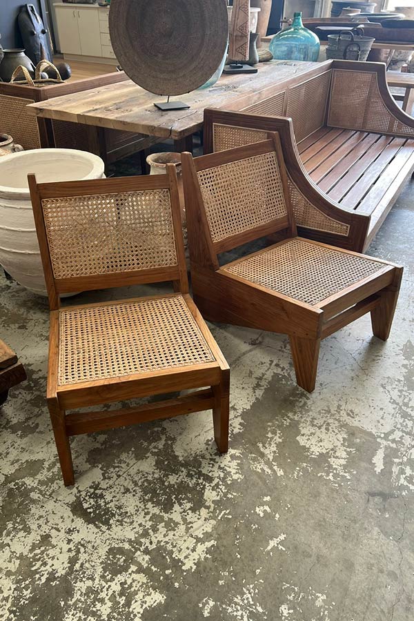 Javanese Rattan & Teak Chair