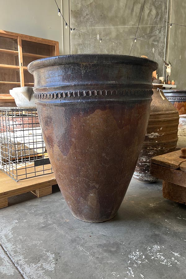 Indonesian Extra Tall Glazed Pot V1
