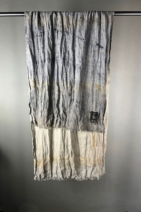 Len & Spolka Ania Small Linen Throw in Cool Tones