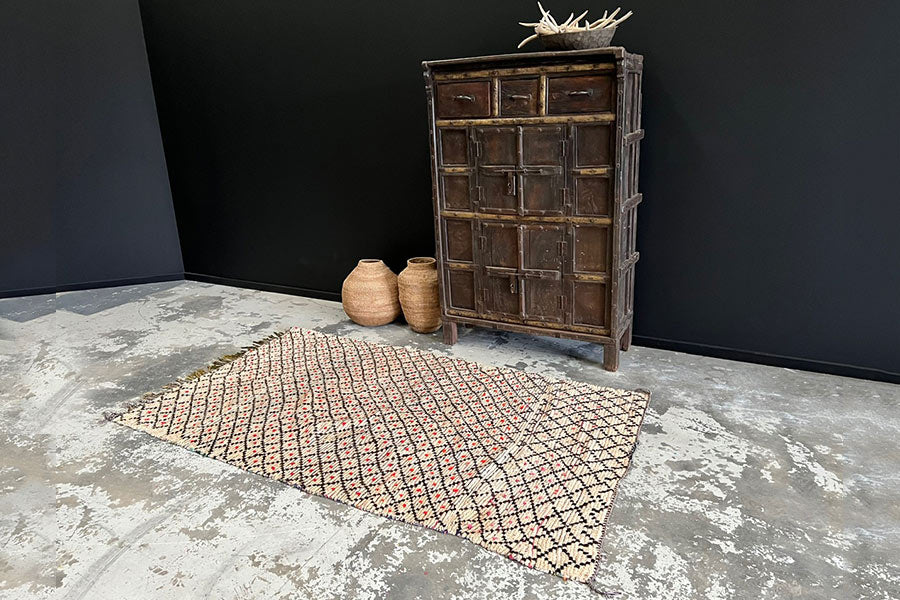 Authentic Moroccan Hand-Knotted Rug