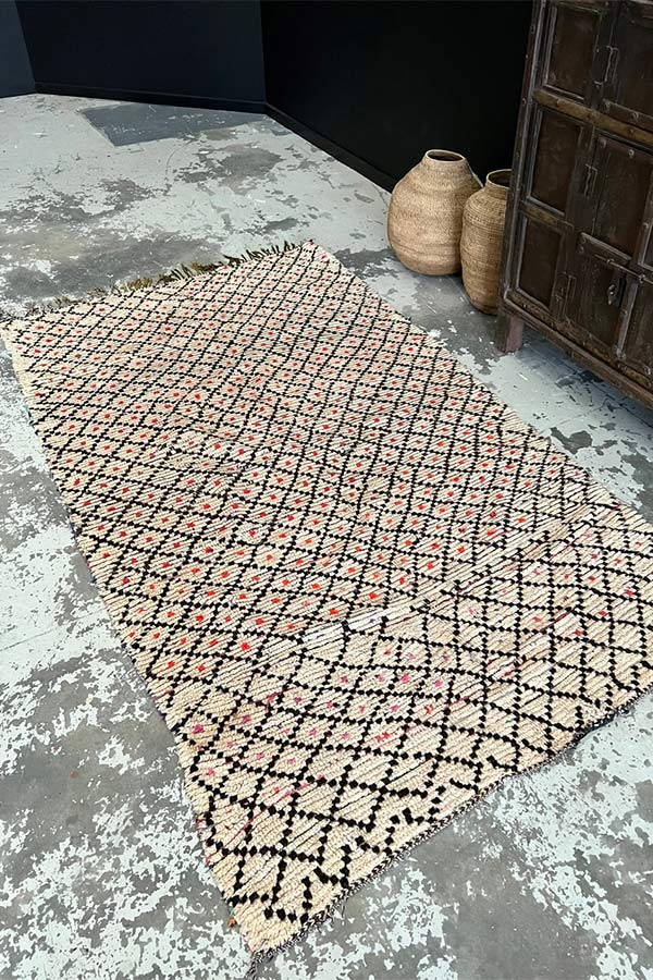 Authentic Moroccan Hand-Knotted Rug