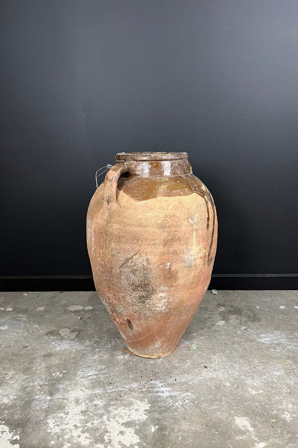 Double Handle Odemis Pot with Glazed Detail