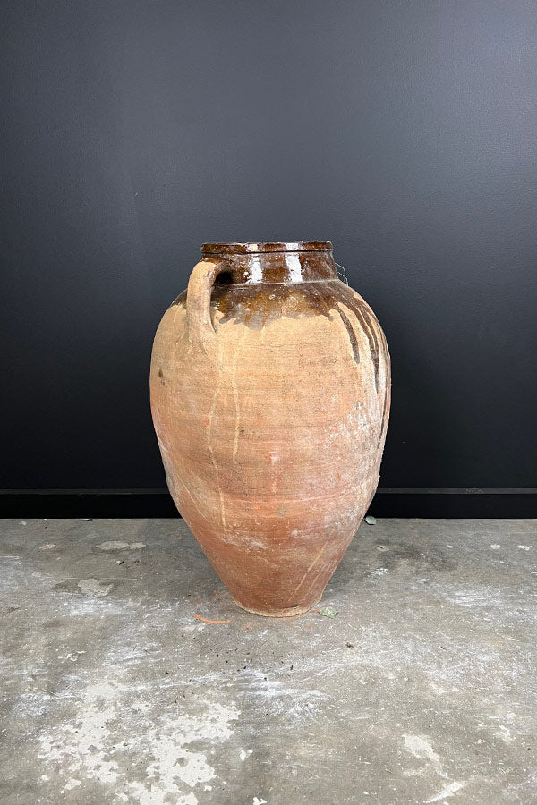 Double Handle Odemis Pot with Glazed Detail