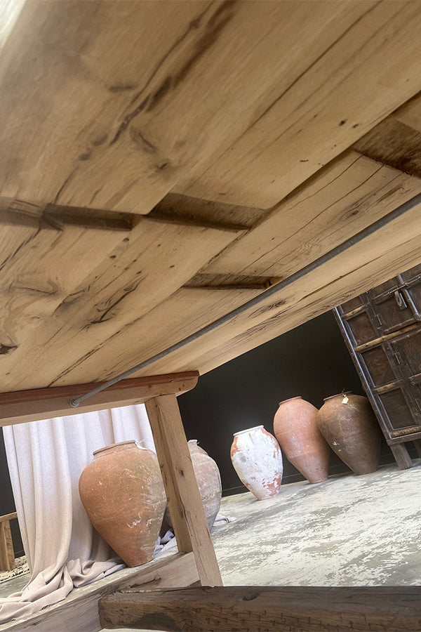 Rustic Oak Farmhouse Dining Table 2500mm x 1000mm