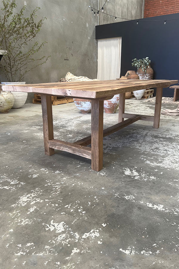 Rustic Oak Farmhouse Dining Table 2500mm x 1000mm