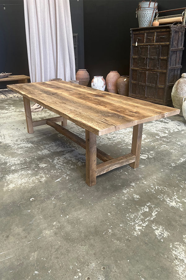 Rustic Oak Farmhouse Dining Table 2500mm x 1000mm