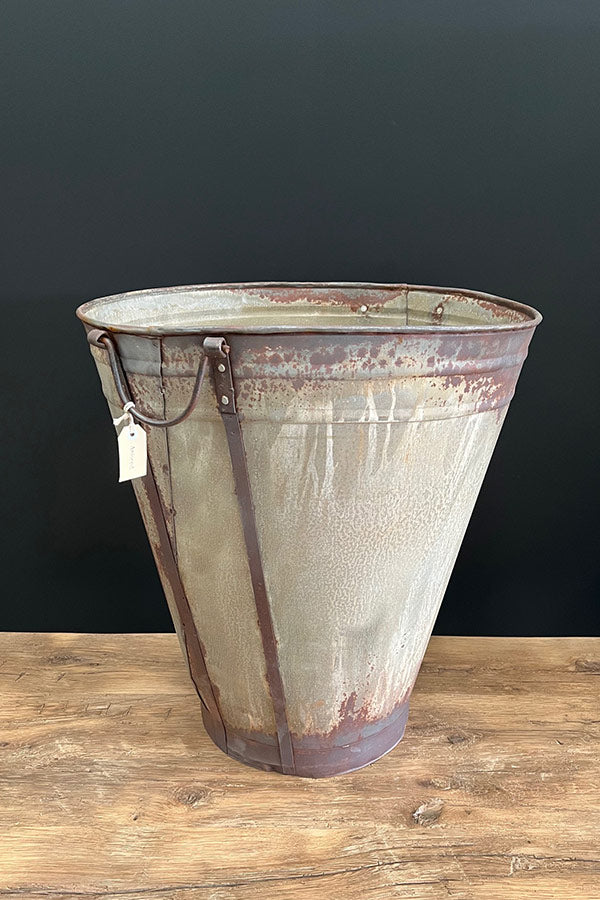 Reclaimed Large Galvanised Turkish Planter V1