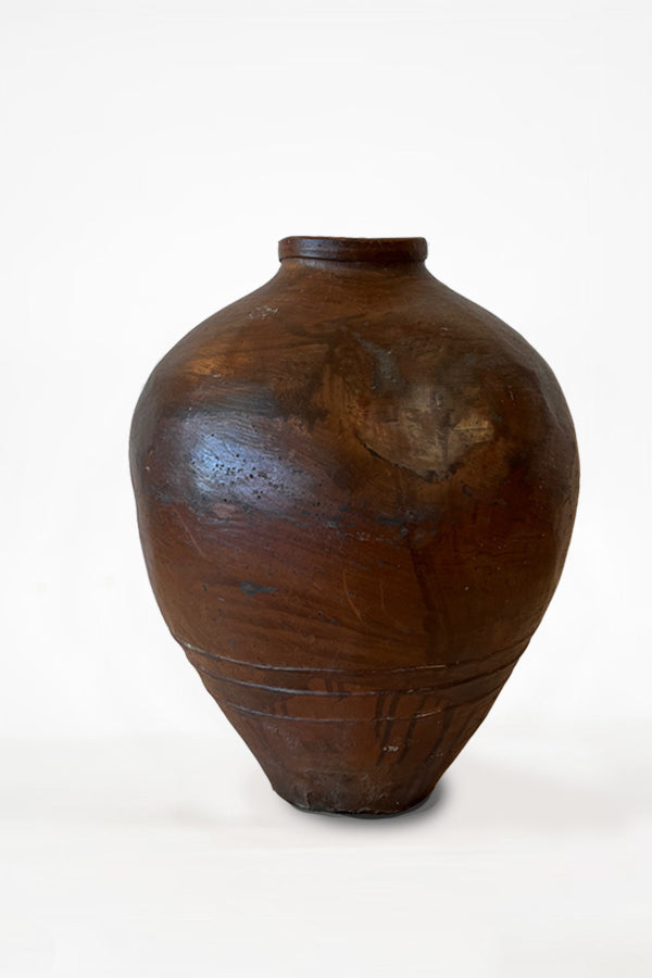 Chinese Brown Rice Wine Urn 1