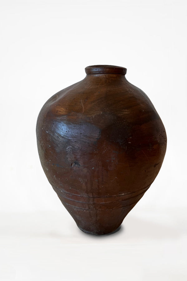 Chinese Brown Rice Wine Urn 1