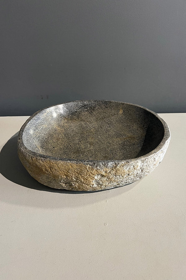 Rustic River Stone Bowl V1