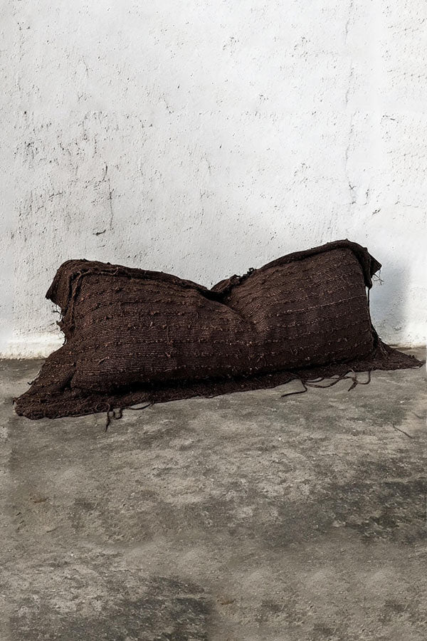 Boem Large Chocolate Lumber Cushion