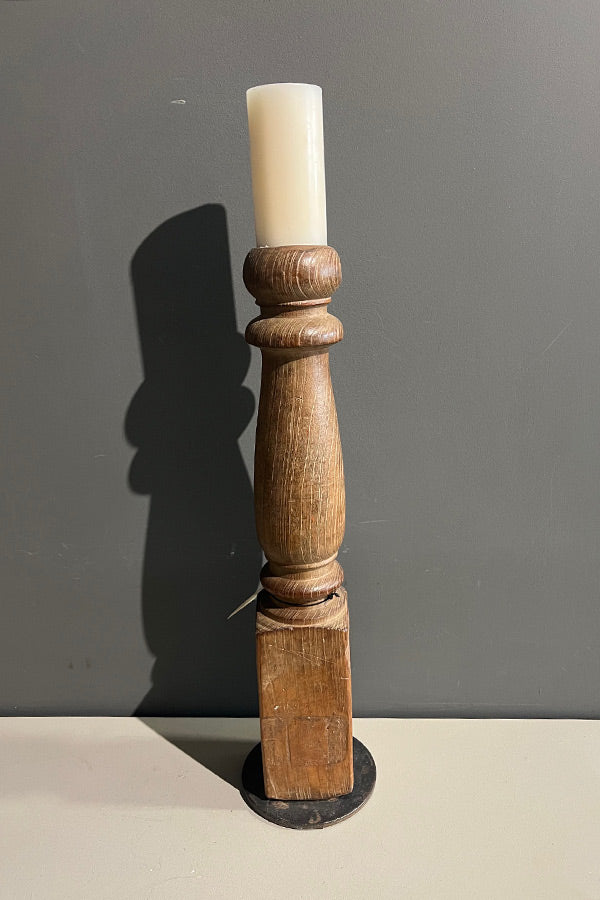 Indian Teak Candle Stick V1