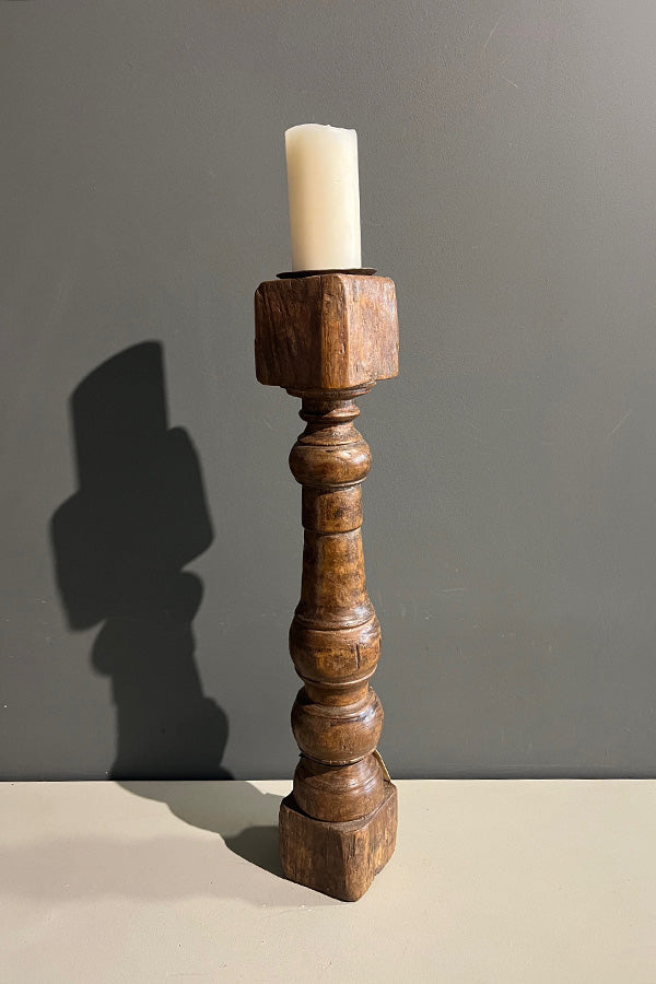 Indian Teak Candle Stick V3