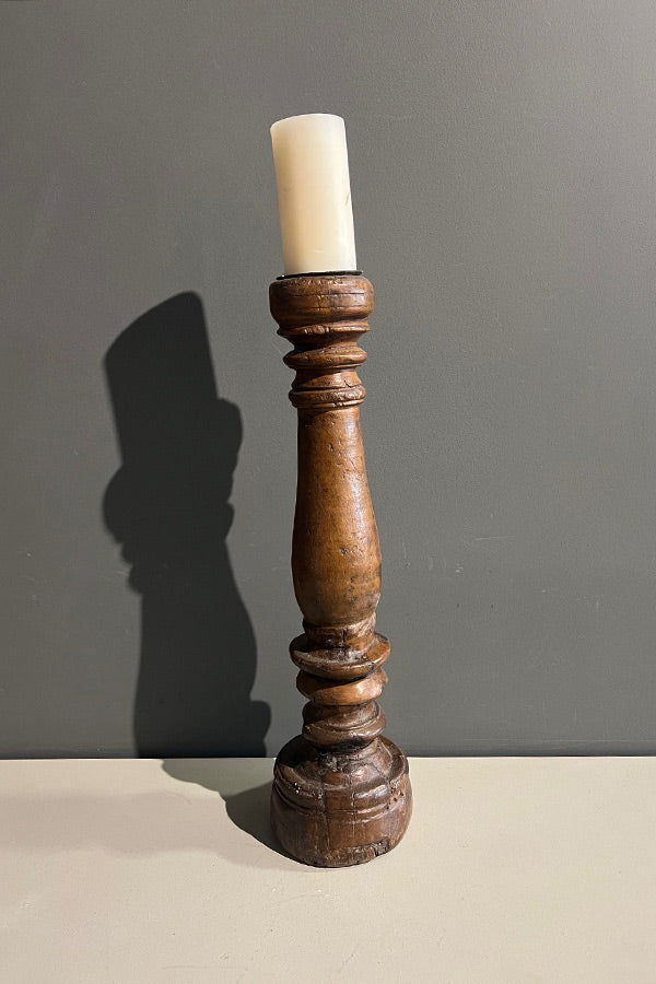 Indian Teak Candle Stick V4