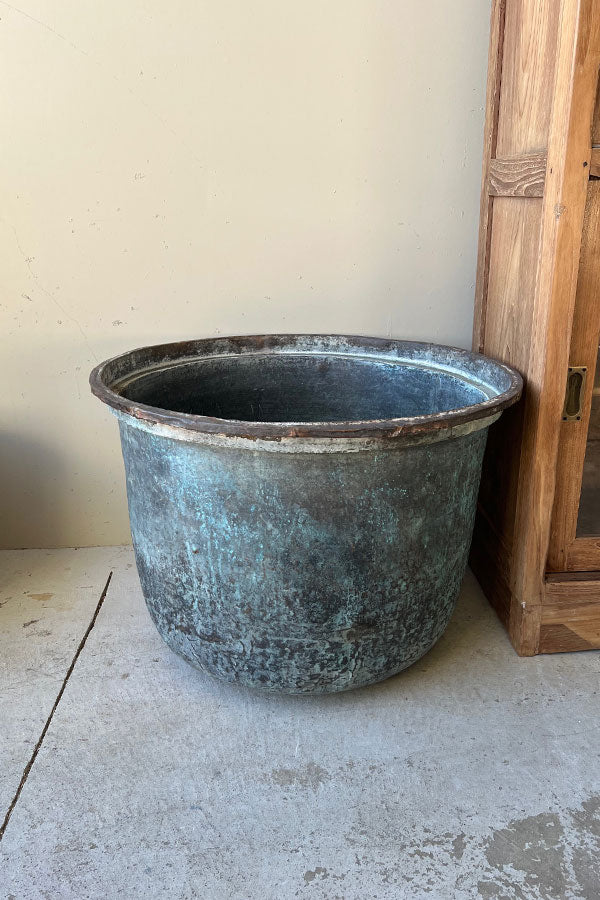 Antique Large Copper Planter