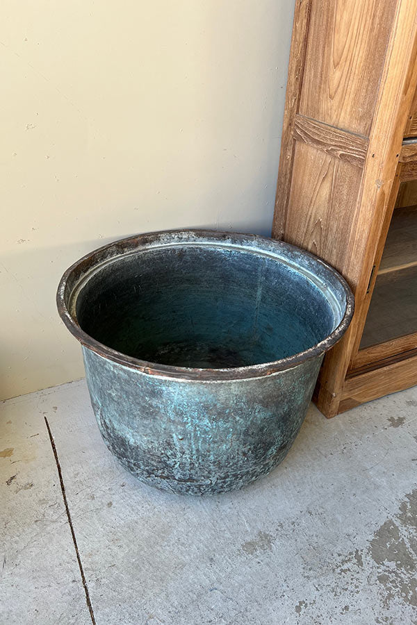 Antique Large Copper Planter
