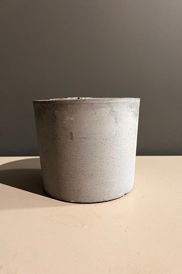 Lumen & Luxe Small Grey Concrete Candle with Norwegian Wood Scent