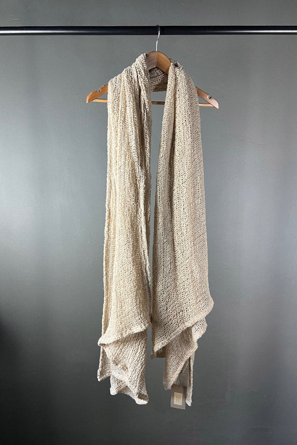 Len & Spolka Kalina Open Weave Throw in Natural