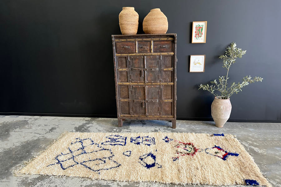 Authentic Hand-Knotted Moroccan Rug