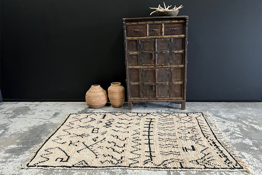 Authentic Hand-Knotted Moroccan Rug