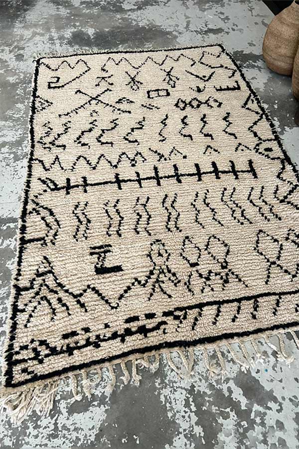 Authentic Hand-Knotted Moroccan Rug