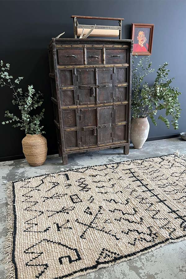 Authentic Hand-Knotted Moroccan Rug