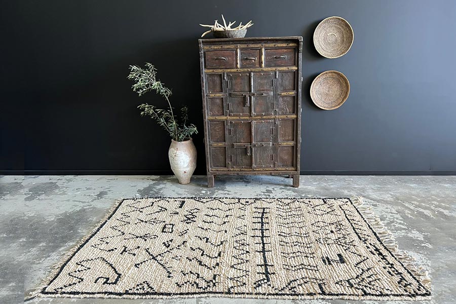 Authentic Hand-Knotted Moroccan Rug