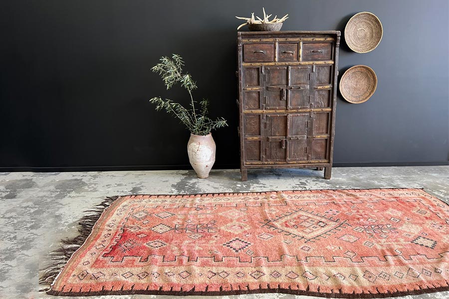 Authentic Moroccan Hand-Knotted Rug