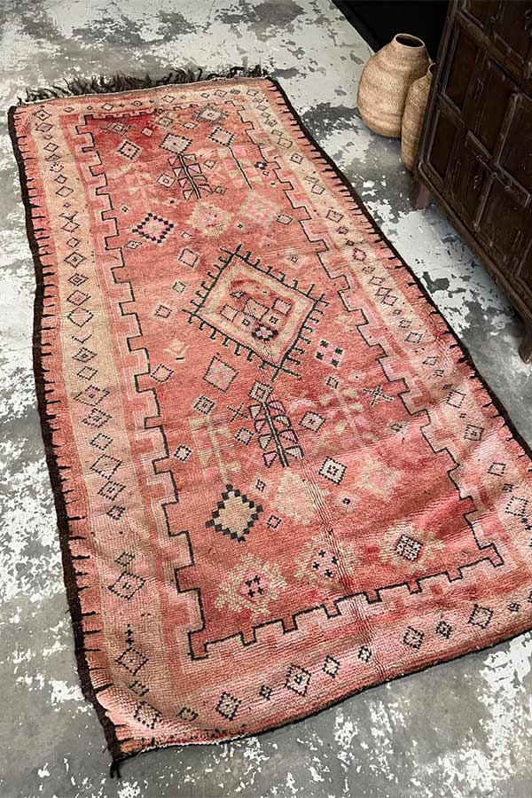 Authentic Moroccan Hand-Knotted Rug