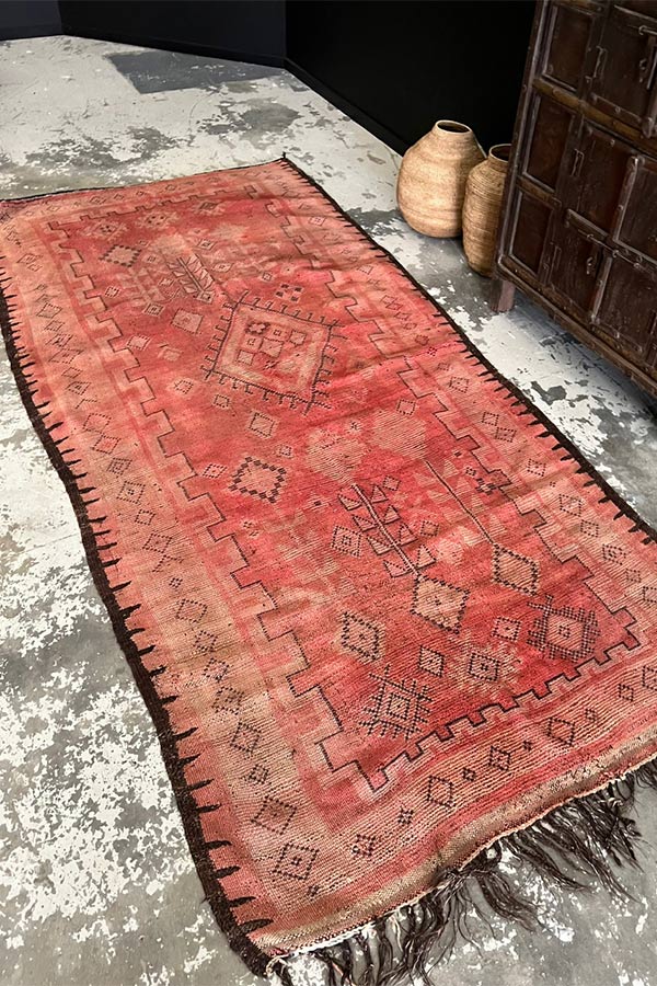 Authentic Moroccan Hand-Knotted Rug