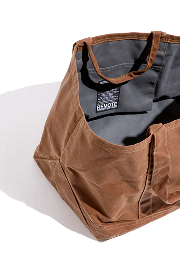 Remote Projects Desert Waxed Canvas Utility Bag