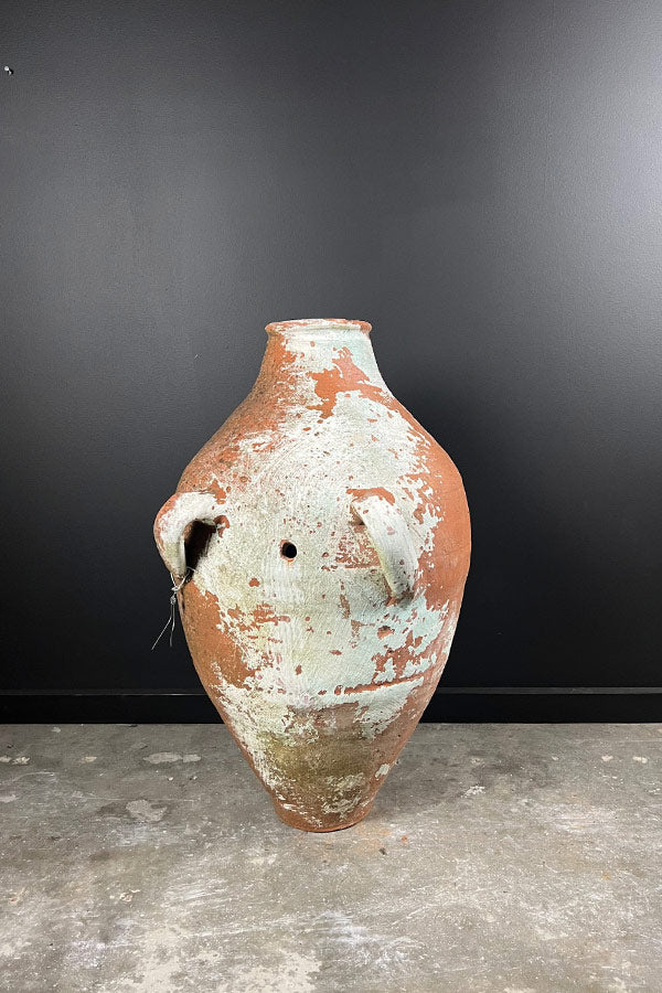 Odemis White Washed Wine Pot