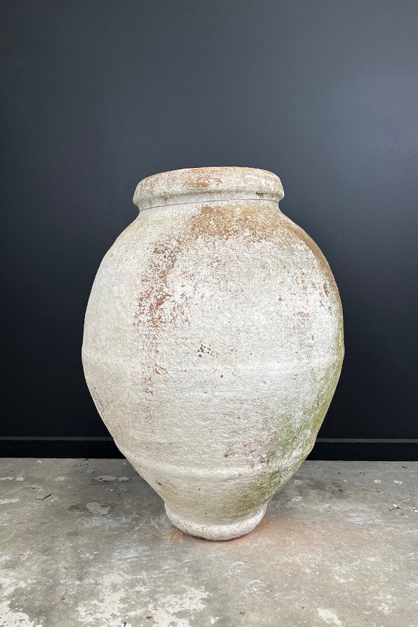 Large Odemis White Washed Pot