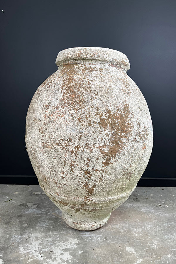 Large Odemis White Washed Pot