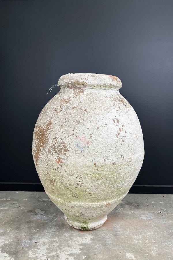 Large Odemis White Washed Pot