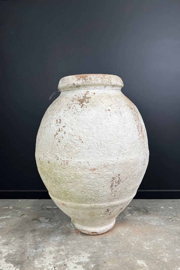 Large Odemis White Washed Pot