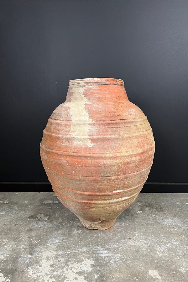 Detailed Curved Terracotta Odemis Pot