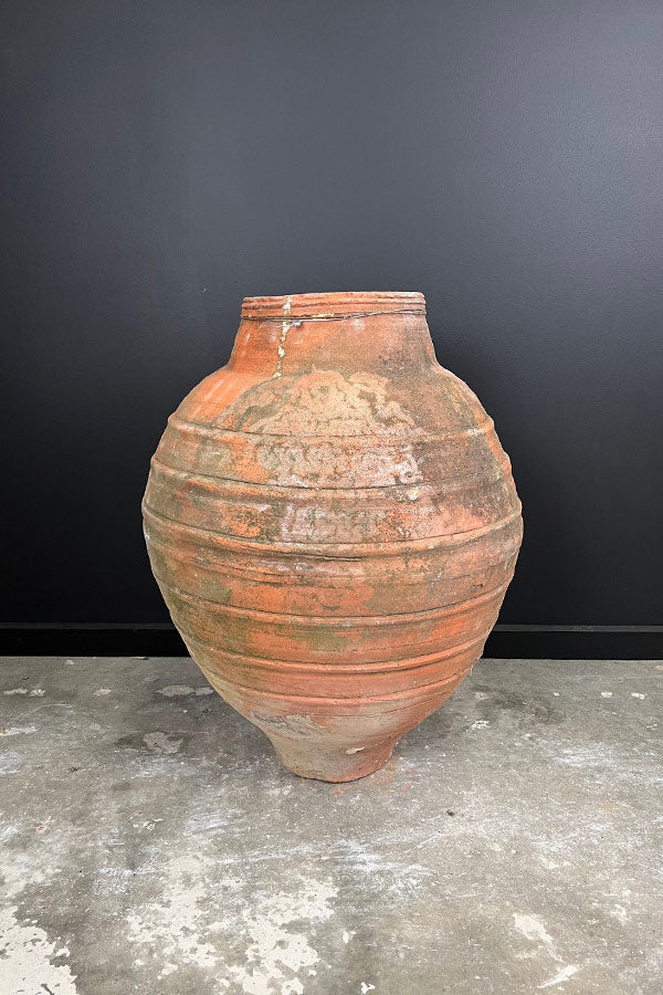 Detailed Curved Terracotta Odemis Pot