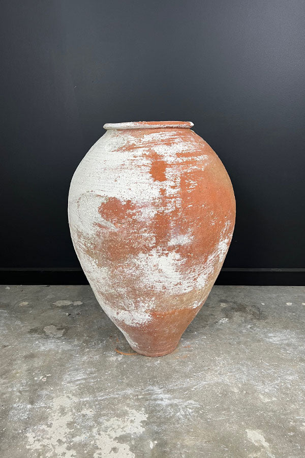 Single Handled Odemis Pot with Weathered Patina