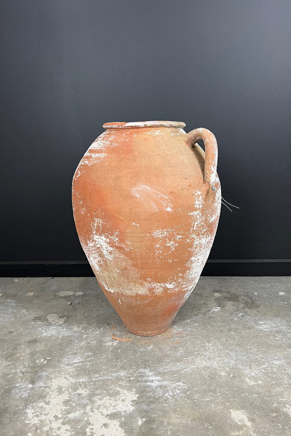 Single Handled Odemis Pot with Weathered Patina