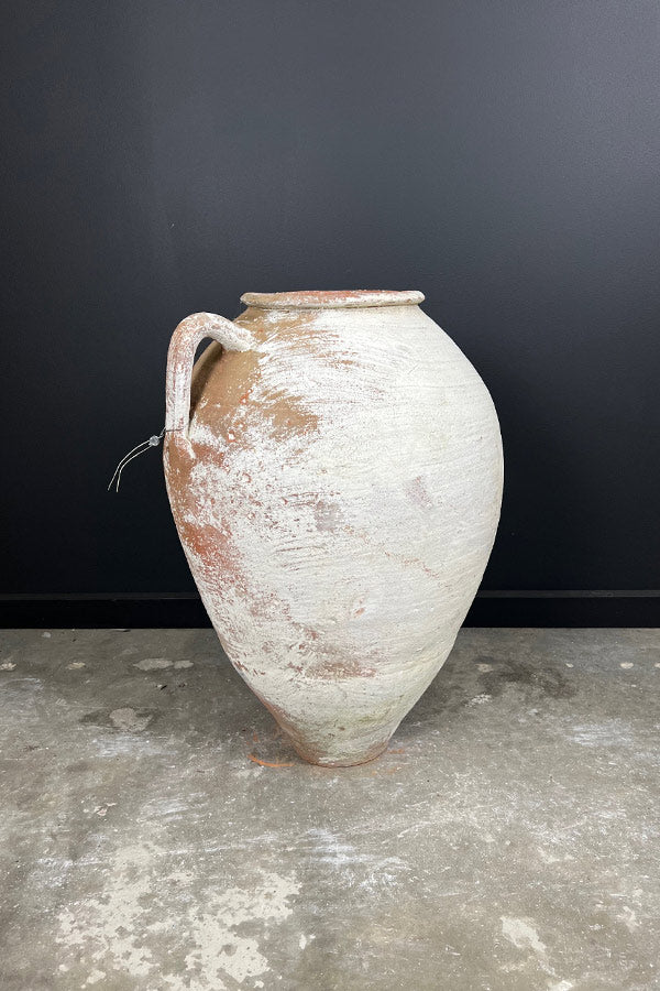 Single Handled Odemis Pot with Weathered Patina